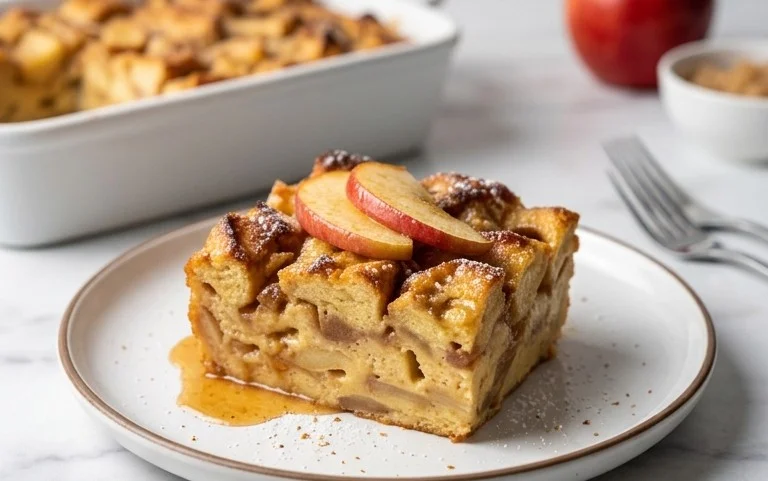 Apfelkuchen Brotpudding: Himmlisch Cremig & Saftig