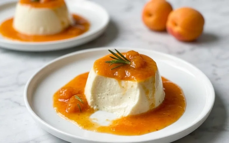 Rosmarin-Panna Cotta: Provence-Dessert mit Aprikosen