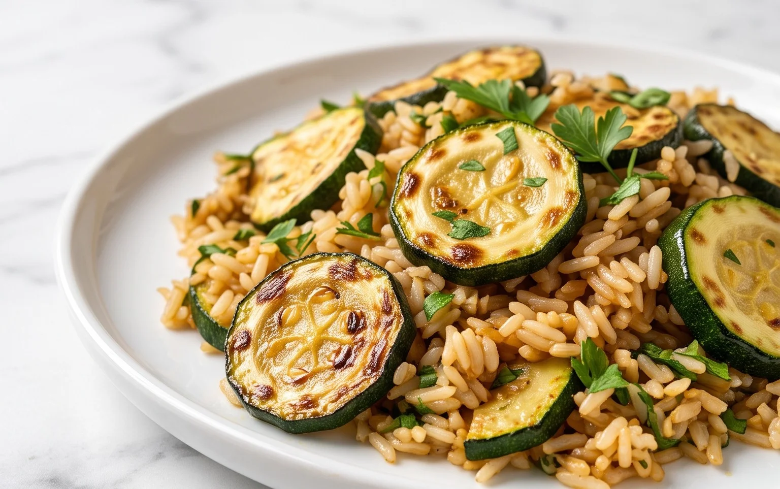 Zucchini-Reis-Pfanne: Leicht, Schnell & Köstlich