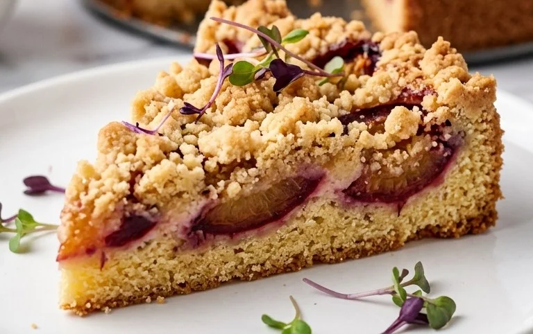 Pflaumenkuchen mit Streuseln