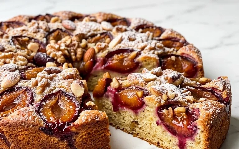 Zwetschgen-Nuss-Kuchen: Saftig & aromatisch