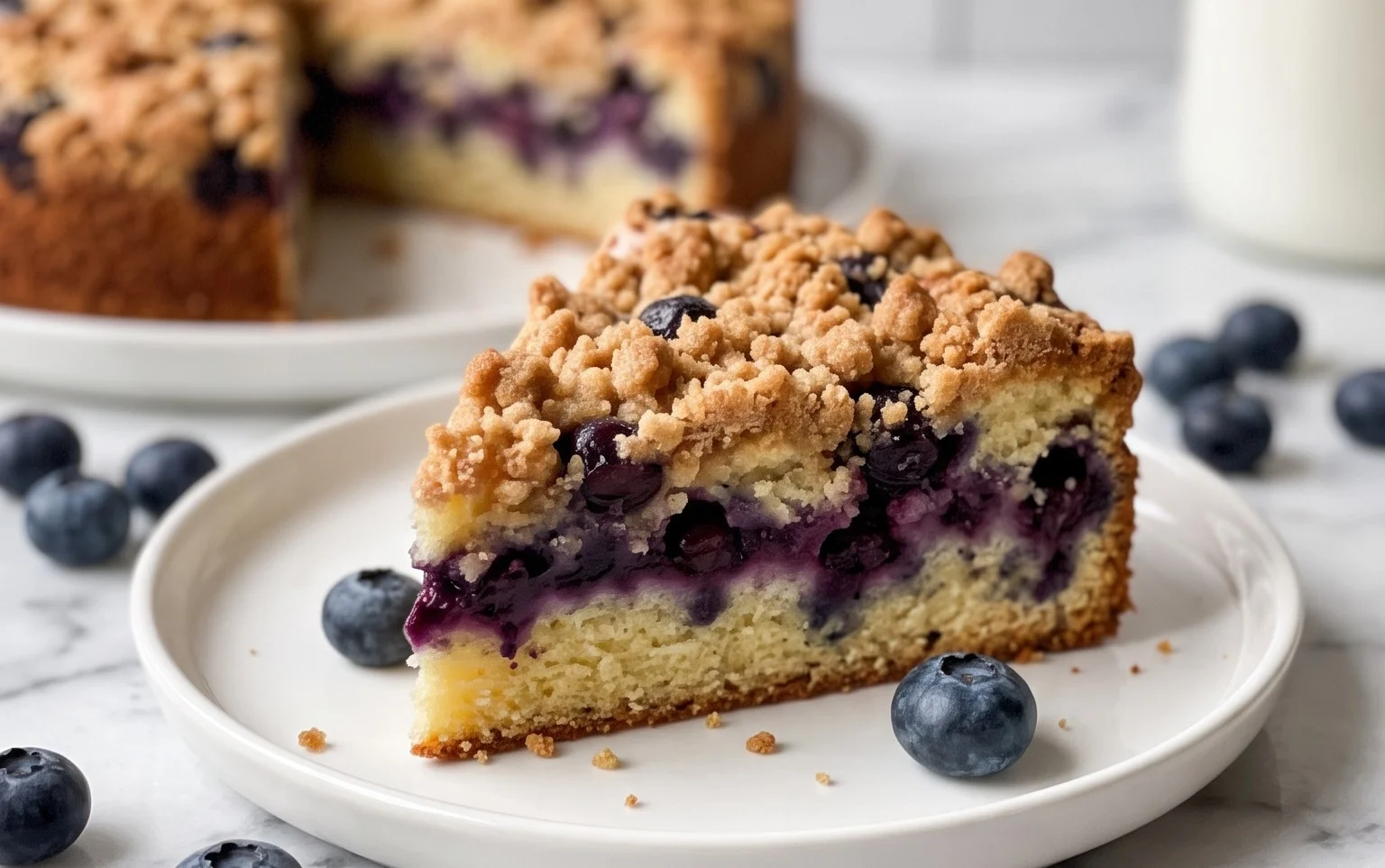 Saftiger Heidelbeerkuchen mit Streuseln: Einfaches Rezept