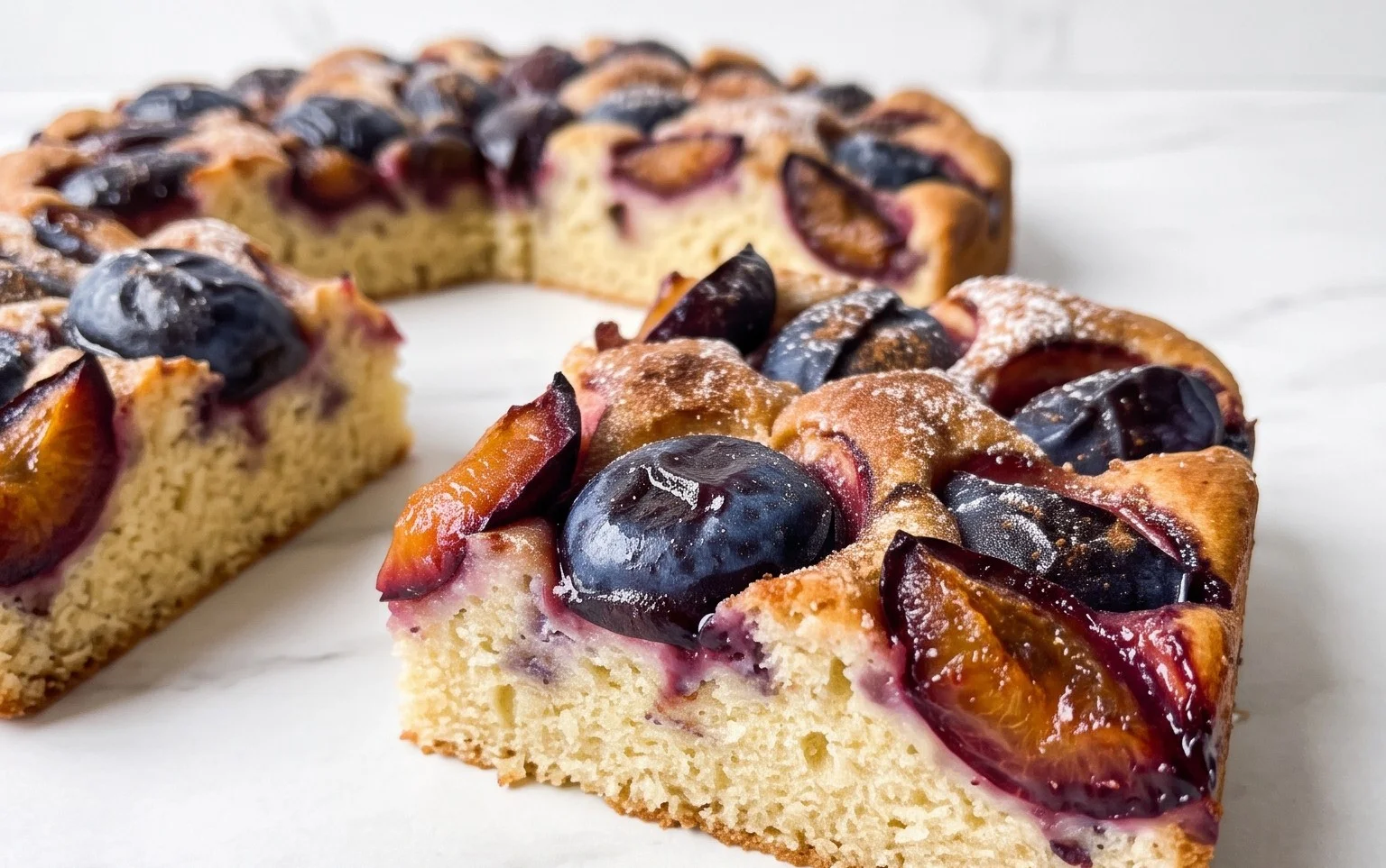 Pflaumenkuchen ohne Hefe: Schnell, saftig & lecker!