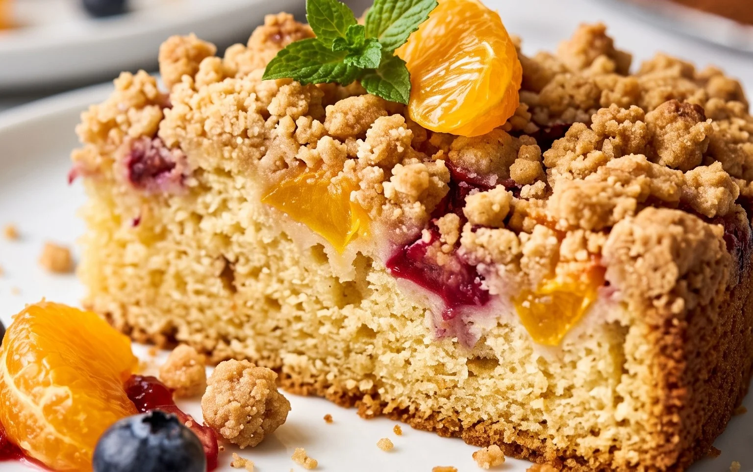 Saftiger Streuselkuchen mit Obst
