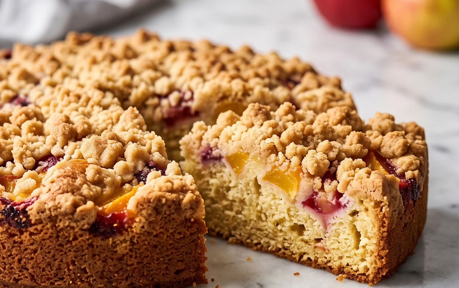 Saftiger Obst Streuselkuchen: Einfach & köstlich