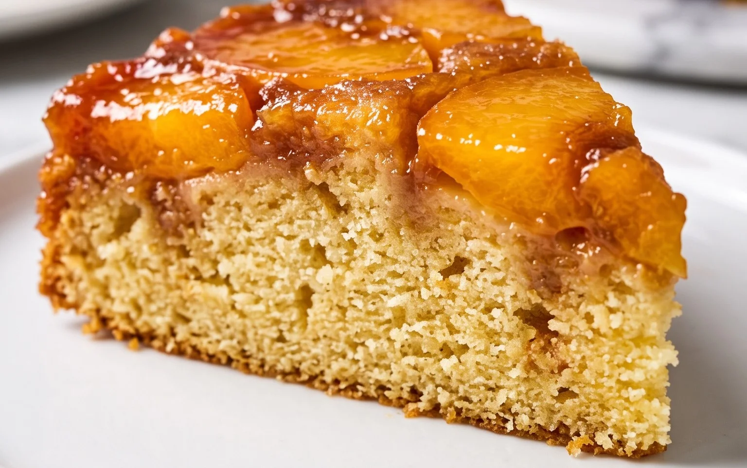 Bourbon Extract Peach Upside-Down Cake