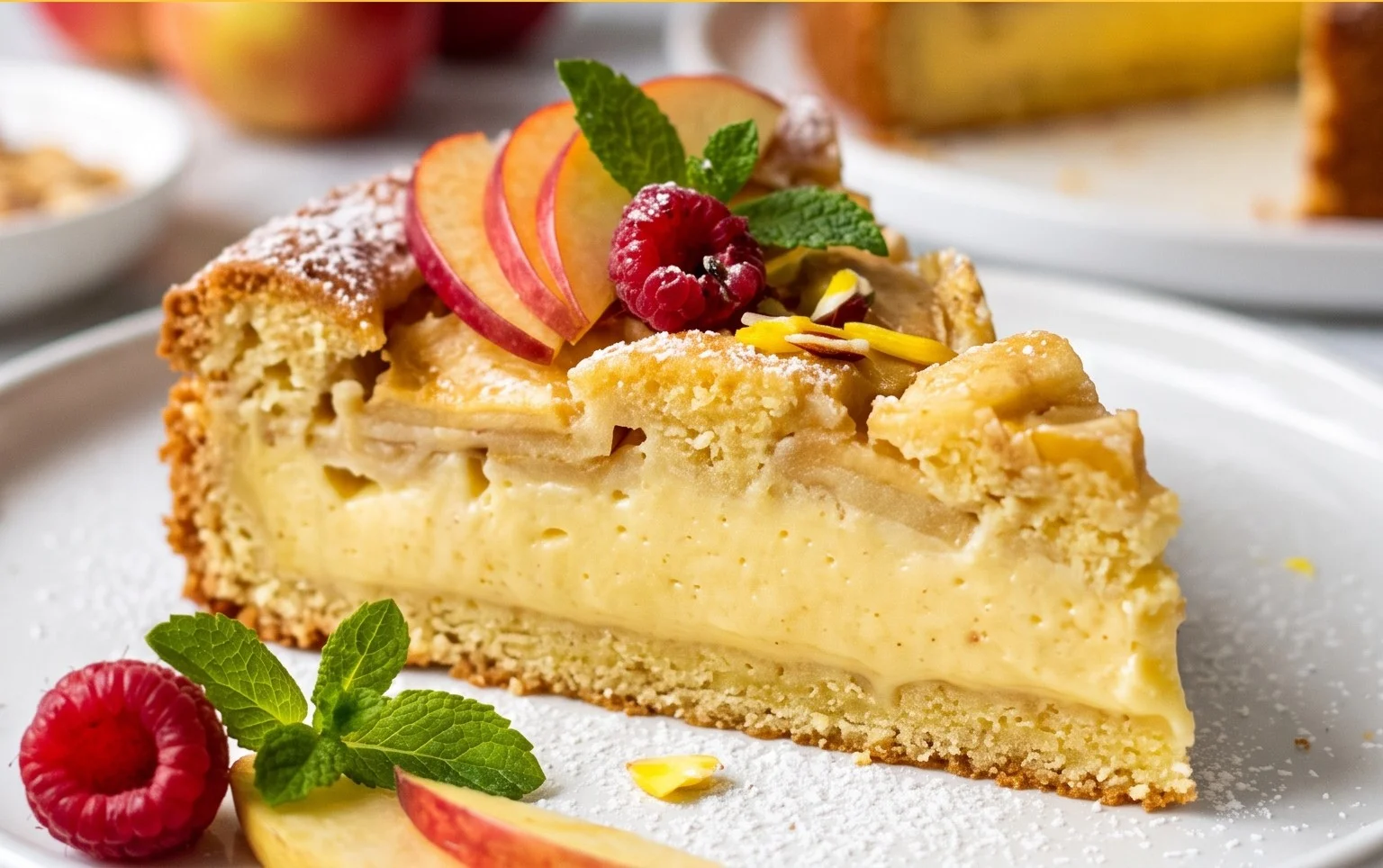 Apfelkuchen mit Vanillepudding Rezept: Du wirst nie einen anderen backen!