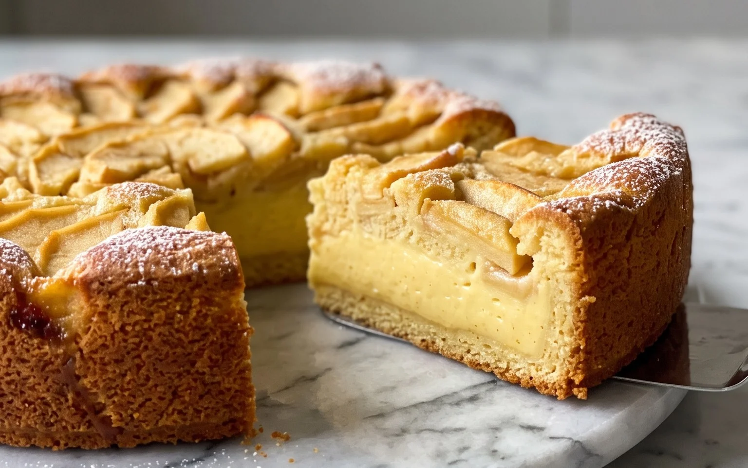 Apfelkuchen mit Vanillepudding: Nie mehr anders!